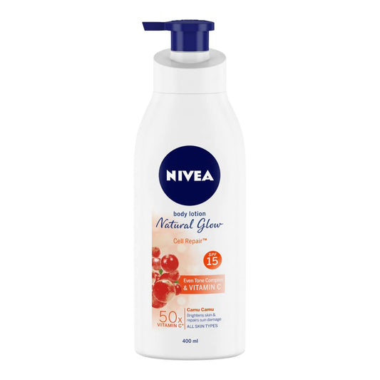 Nivea Natural Glow Cell Repair & VITAMIN C Body Lotion 400ml image 1
