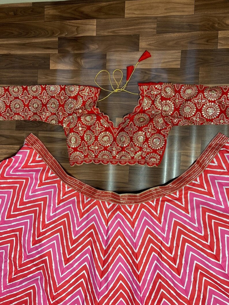 Premium Imported BSY Silk Lehenga Choli Blouse With Dupatta image 2