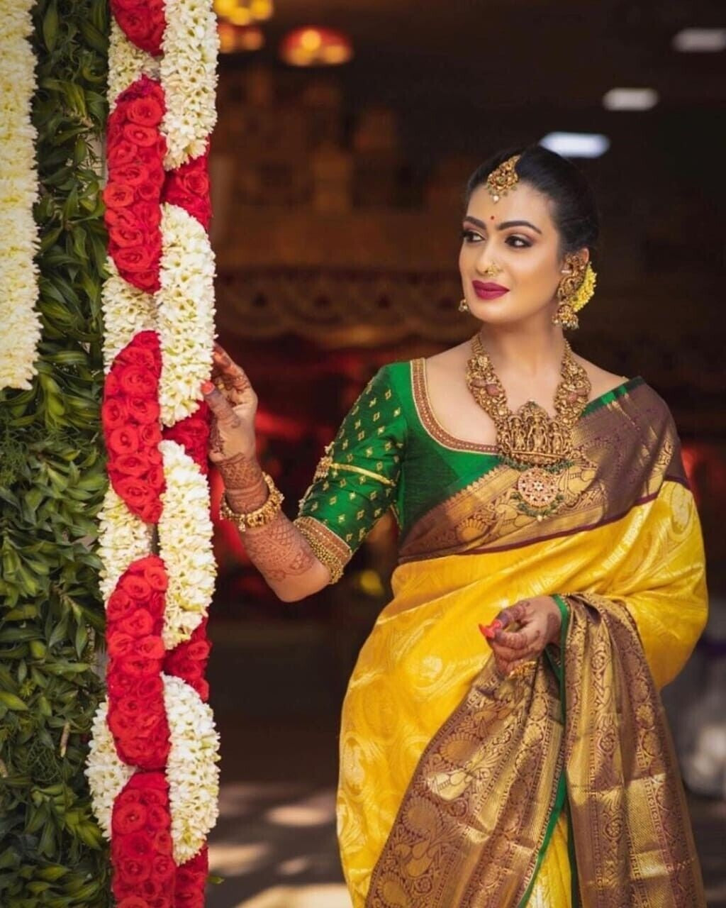Yellow Soft Silk with Beautiful Rich Design Pallu Saree image 5