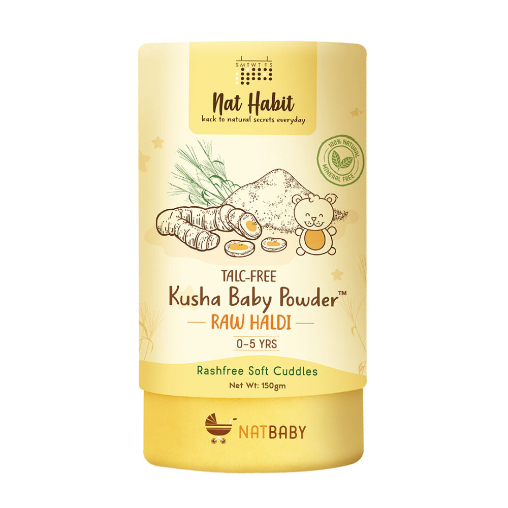 Nat Habit Kusha Baby Powder - Raw Haldi image 2