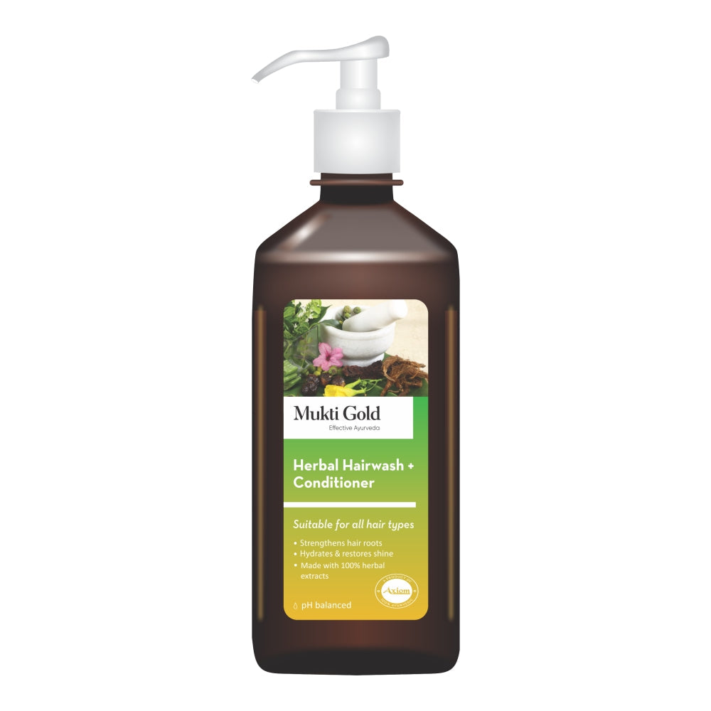 Axiom Mukti Gold Herbal Hair wash with conditioner image 1