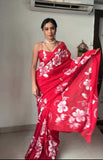 Ready To Wear Pure Soft Georgette Silk Saree With Blouse image 4