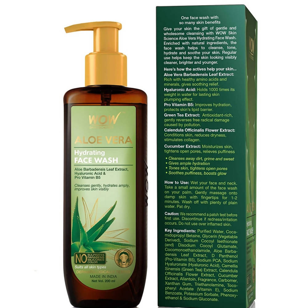 Wow Skin Science Aloe Vera Hydrating Face Wash image 5