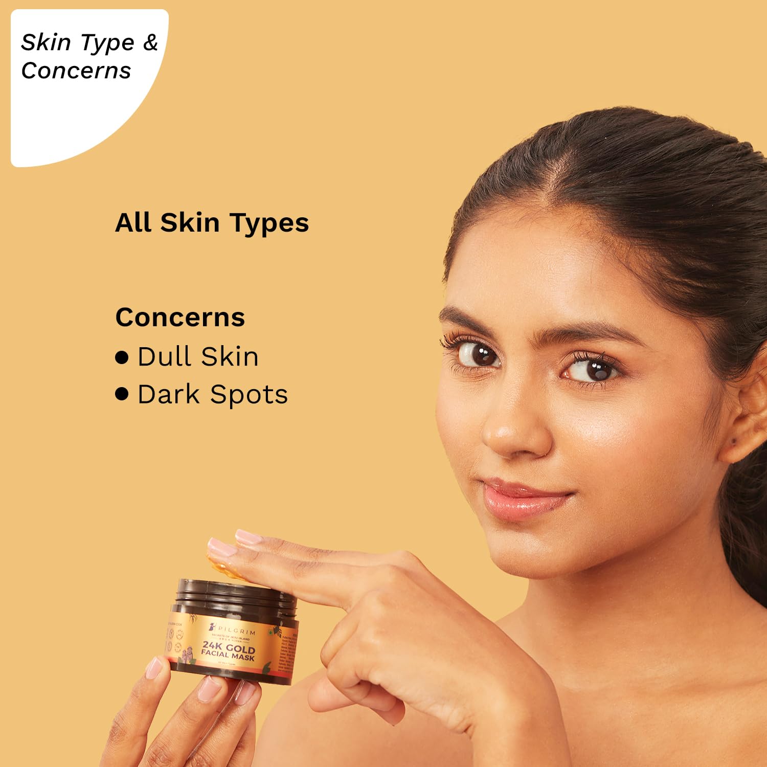 Pilgrim 24K Gold Facial Mask - 50 gm image 4