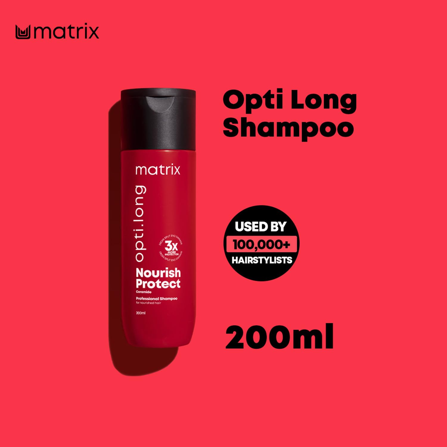 Matrix Opti Long Nourish Protect Nourishing Shampoo Ceramide - 200 ml image 4