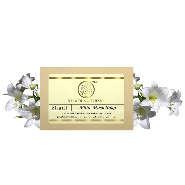 Khadi Natural Herbal White Musk Soap 125 g image 4