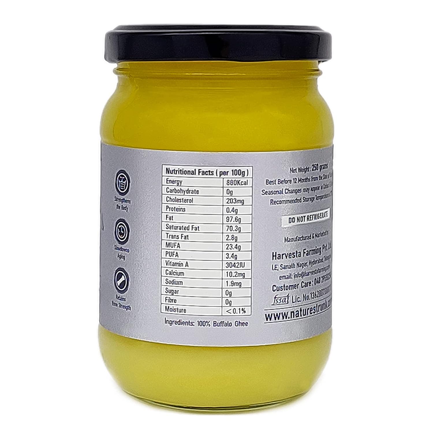 Nature's Trunk Buffalo Ghee - 250 gm image 4