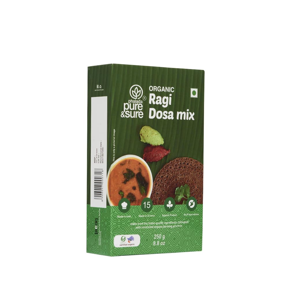 Pure & Sure Organic Ragi Dosa Mix - 250 gm image 4