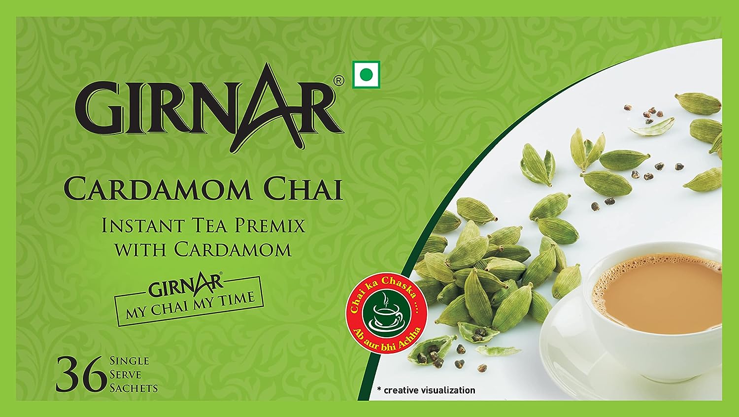 Girnar Cardamom Chai - 36 Sachets image 4