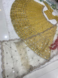 Beautiful Classic Style Indian Rangoli Silk Lehenga Choli With Dupatta image 4