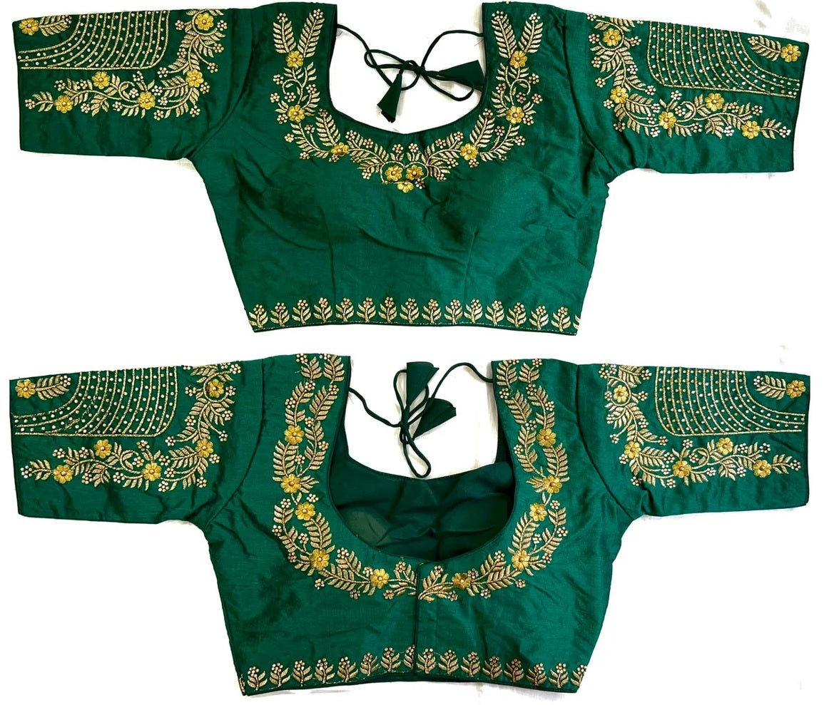 Fantam Silk & Handwork, Dori And Zari Work Blouse image 4