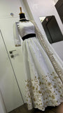Sangeet Function Wear Slub Silk Lehenga Set Indian Wear Lengha Choli image 4