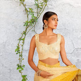 Soft Georgette 7 MM Embroidery Heavy Sequence Work Saree Blouse image 4