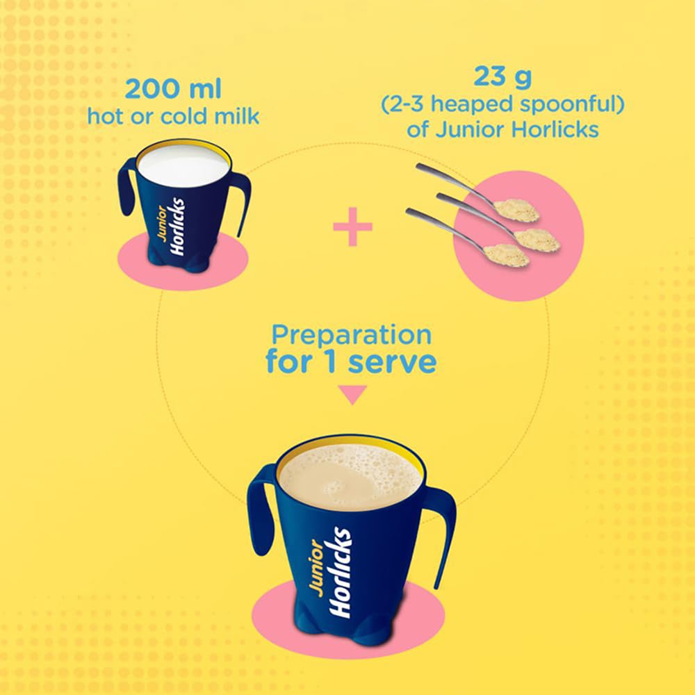Junior Horlicks (1 to 6 Years) - Vanilla Flavor 500 gm image 4