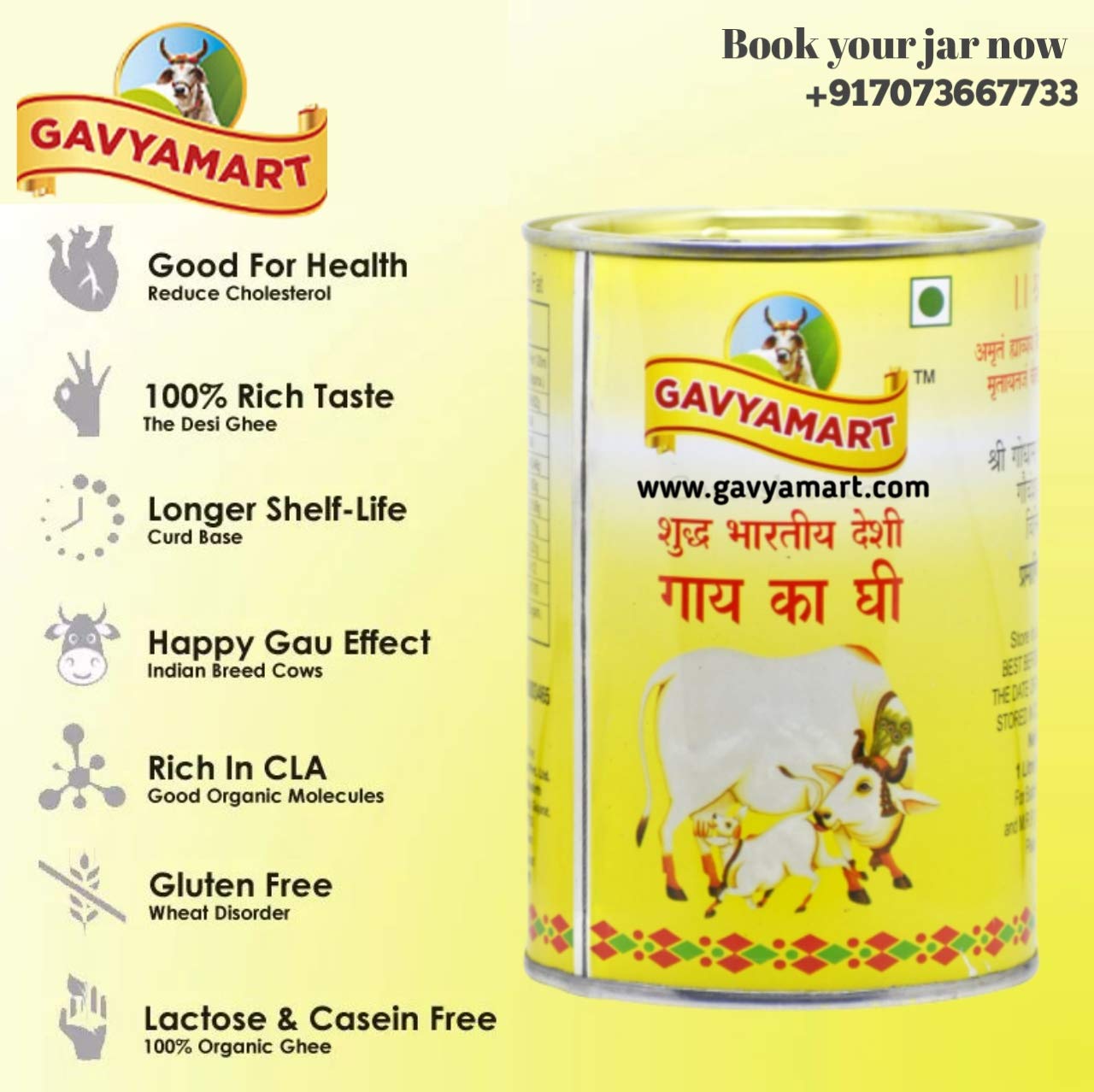 Gavyamart- Desi cow ghee - 1 L image 4