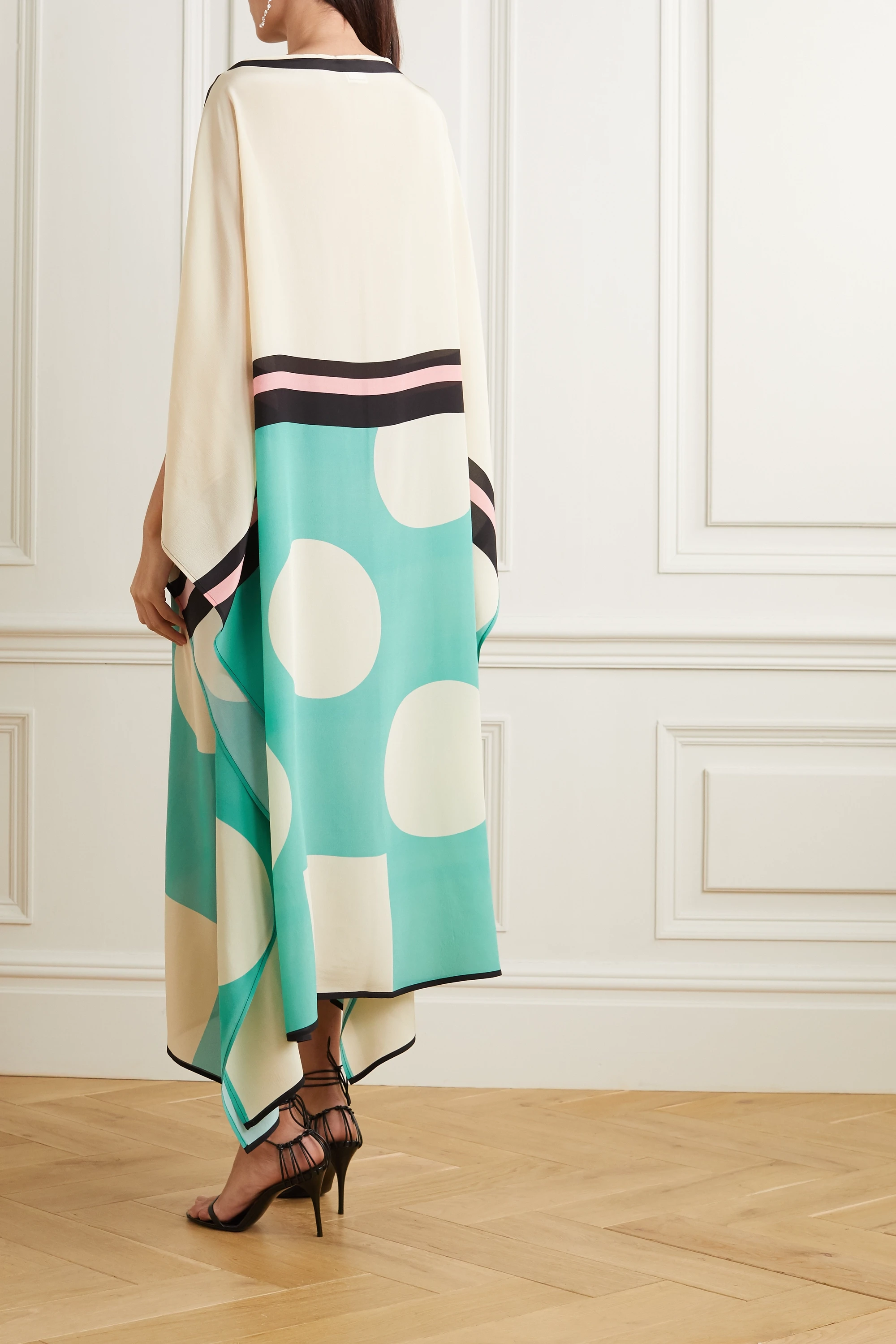 Soft Satin Silk Kaftan, Party Wear Caftan For Women's image 2
