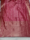 Banarasi Soft Silk Saree With Blouse image 4