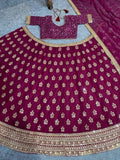 Faux Georgette & 5mm Sequence Embroidery Work Lehenga Choli With Dupatta image 5