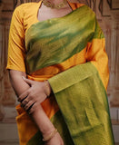 Banarasi Soft Silk Saree With Blouse image 4