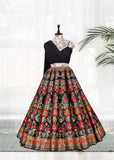 Banarasi Silk & Zari Weaving Work Lehenga Blouse image 4