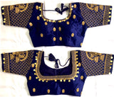 Fancy Phantom Silk Wedding Wear Blouse Latest Designer Choli Top image 2