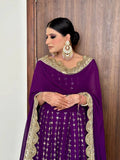 Georgette Embroider Sequence Work Gown With Dupatta image 4