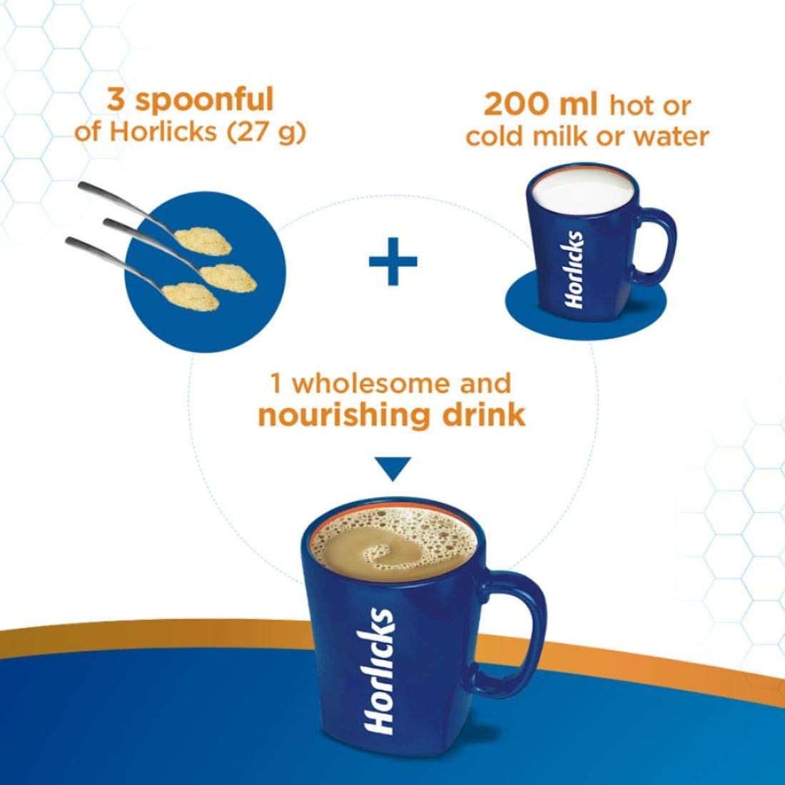 Horlicks Health & Nutrition Drink for Kids, 500g Jar Classic Malt Flavor Supports Immunity & Holistic Growth Health Mix Powder image 4
