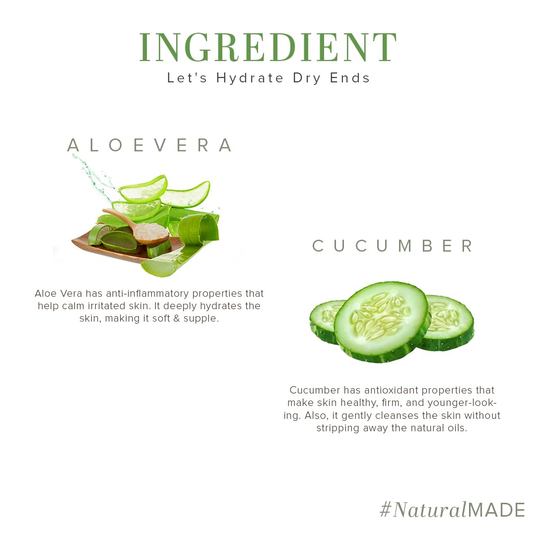 Khadi Natural Cucumber and Aloevera Cleansing Milk Cream with Shea Kokum Butter, 210ml image 4