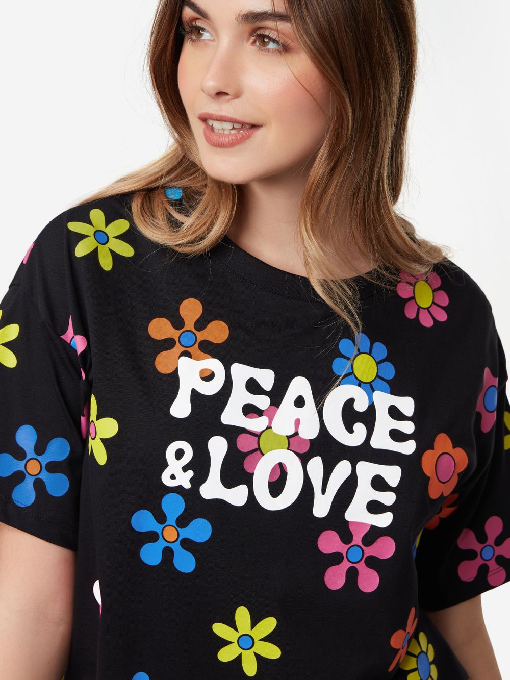 Peace Women Oversized T-Shirts image 4