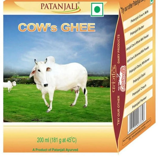 Patanjali Cow's Ghee - 200 ml - Pack of 1 image 1