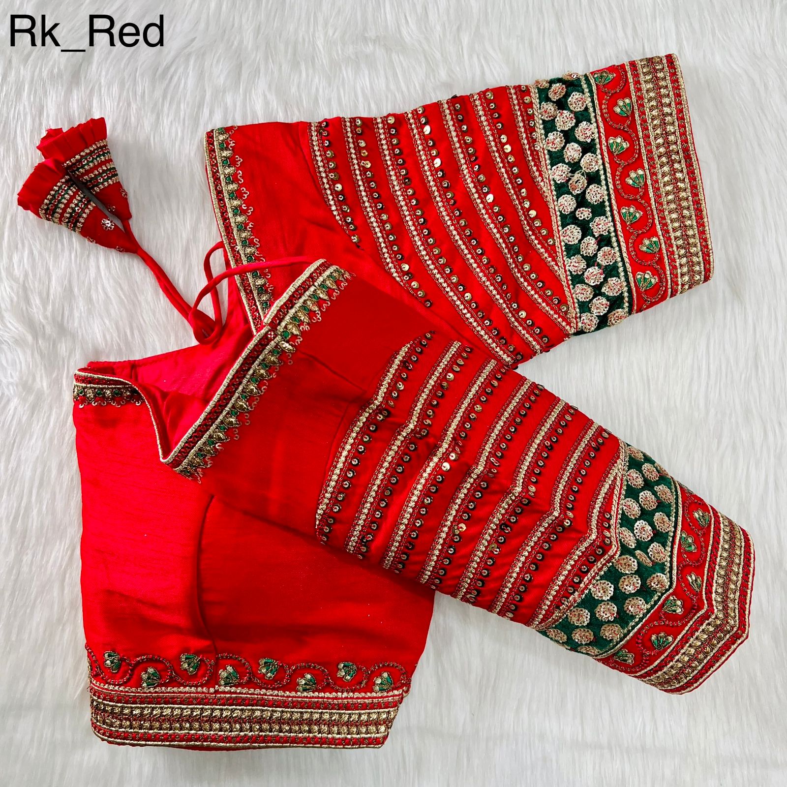 Readymade Cobra Silk Blouse Wedding Bridal Saree Blouse image 6
