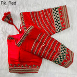 Readymade Cobra Silk Blouse Wedding Bridal Saree Blouse image 6