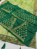 Royal Soft Organza With Heavy Embroidery Work Saree & Blouse image 4