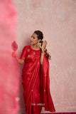 Rich Dola Cutdana Border With Rich Butta Work Saree&Blouse image 4