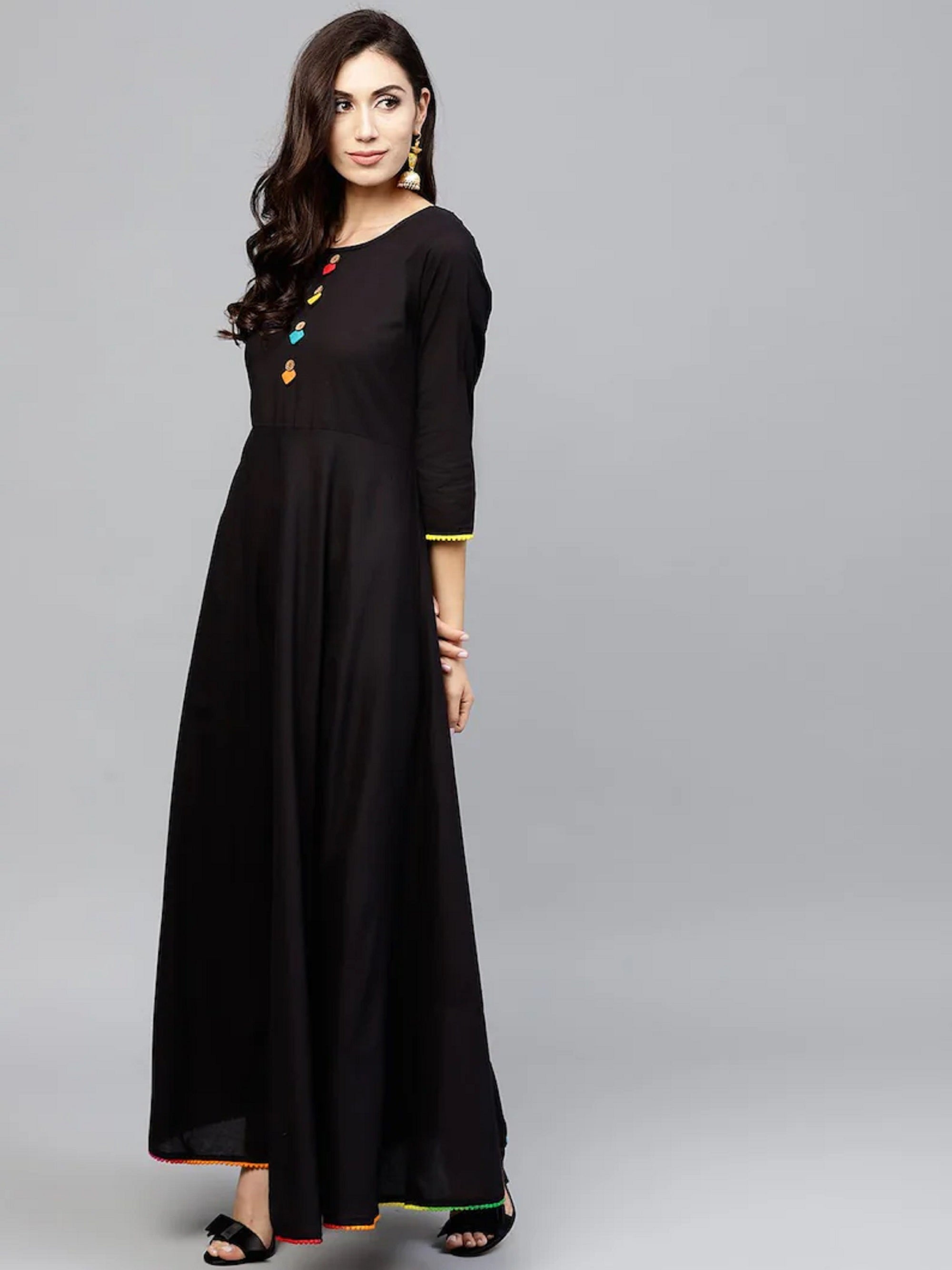 Women's 14 Kg Heavy Rayon A-Line Anarkali Kurti For Women's 13-SV9 image 4