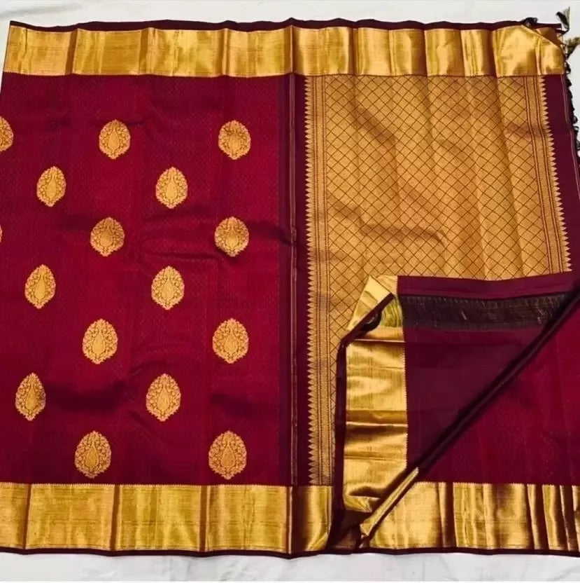 Banarasi Soft Silk Party Wear Saree & Blouse image 4