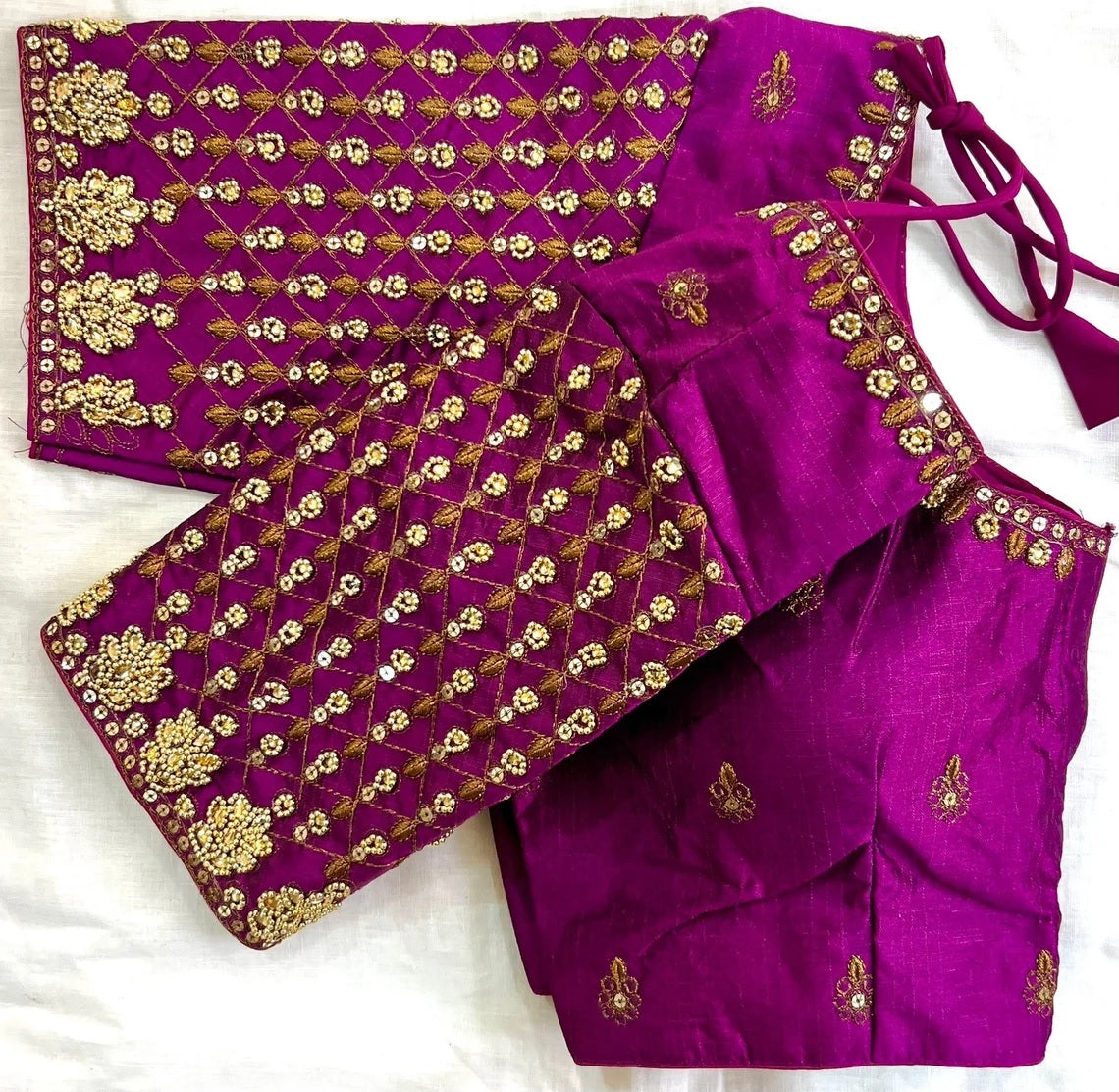 New & Khatli Work Fancy Blouse & Heavy Silk Blouse image 4