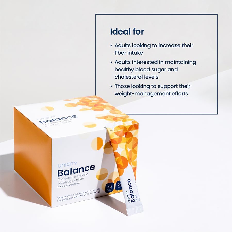 Unicity Feel Great Balance System – 60 Pack Lemon Flavored Drink Mix image 3