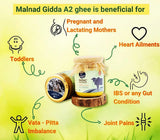Indic Organics Forest Grazing Malnad Gidda Desi Cow's A2 Ghee - 500 ml - Pack of 1 image 4