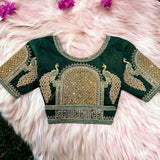 Silk Embroidery Work Blouse image 6
