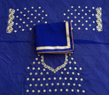 Georgette Saree With Embroidery Design Work Blouse image 4