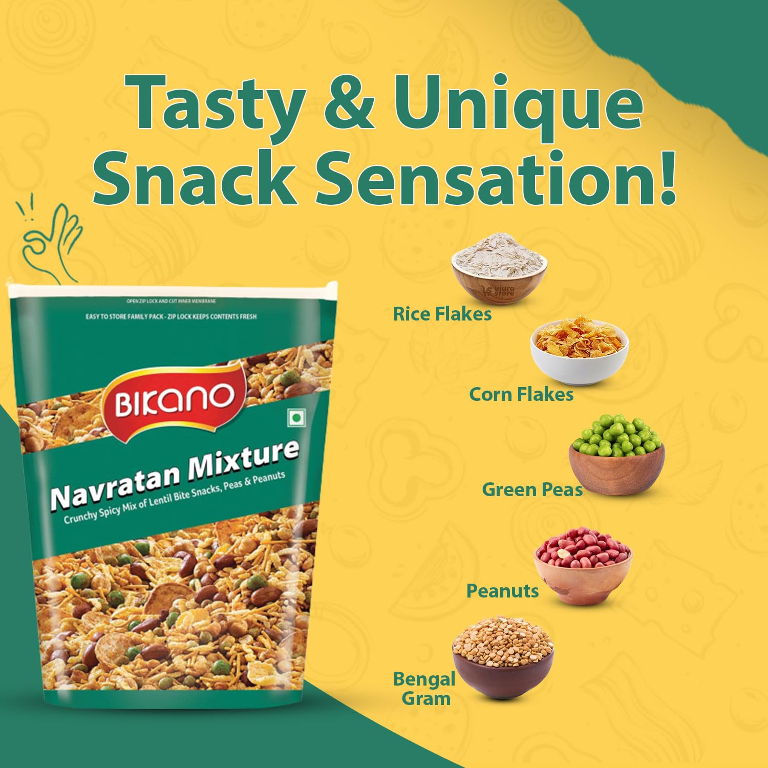 Bikano Navratan Mixture - 1 kg image 4
