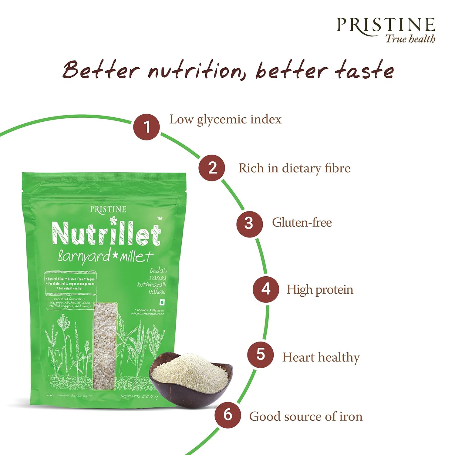 Pristine Nutrillet - Barnyard Millet - 500 gm image 4