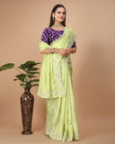 Dolla Silk Embroidery Work Saree image 4