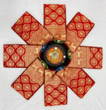 Red Soft Lichi Silk Jacquard Work Saree image 4