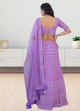 Faux Georgette Sequence Embroidery Work  Lehenga Choli With Dupatta image 4