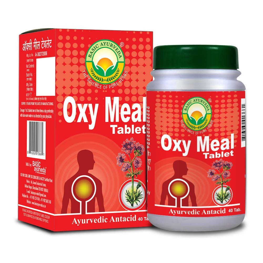 Basic Ayurveda Oxy Meal Tablets - 40 Tablets image 1