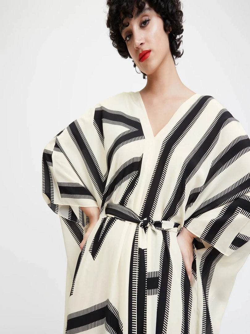 Lounge Wear French Moss Belt Style Kaftan (Free Size) J5716 image 5