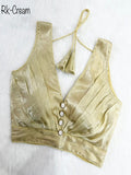 Fancy Party Wear Pleated Pattern Blouse image 5