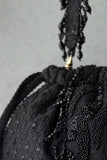 Black Indian Handmade Women's Embroidered Clutch Purse, Potli Bag Pouch image 2